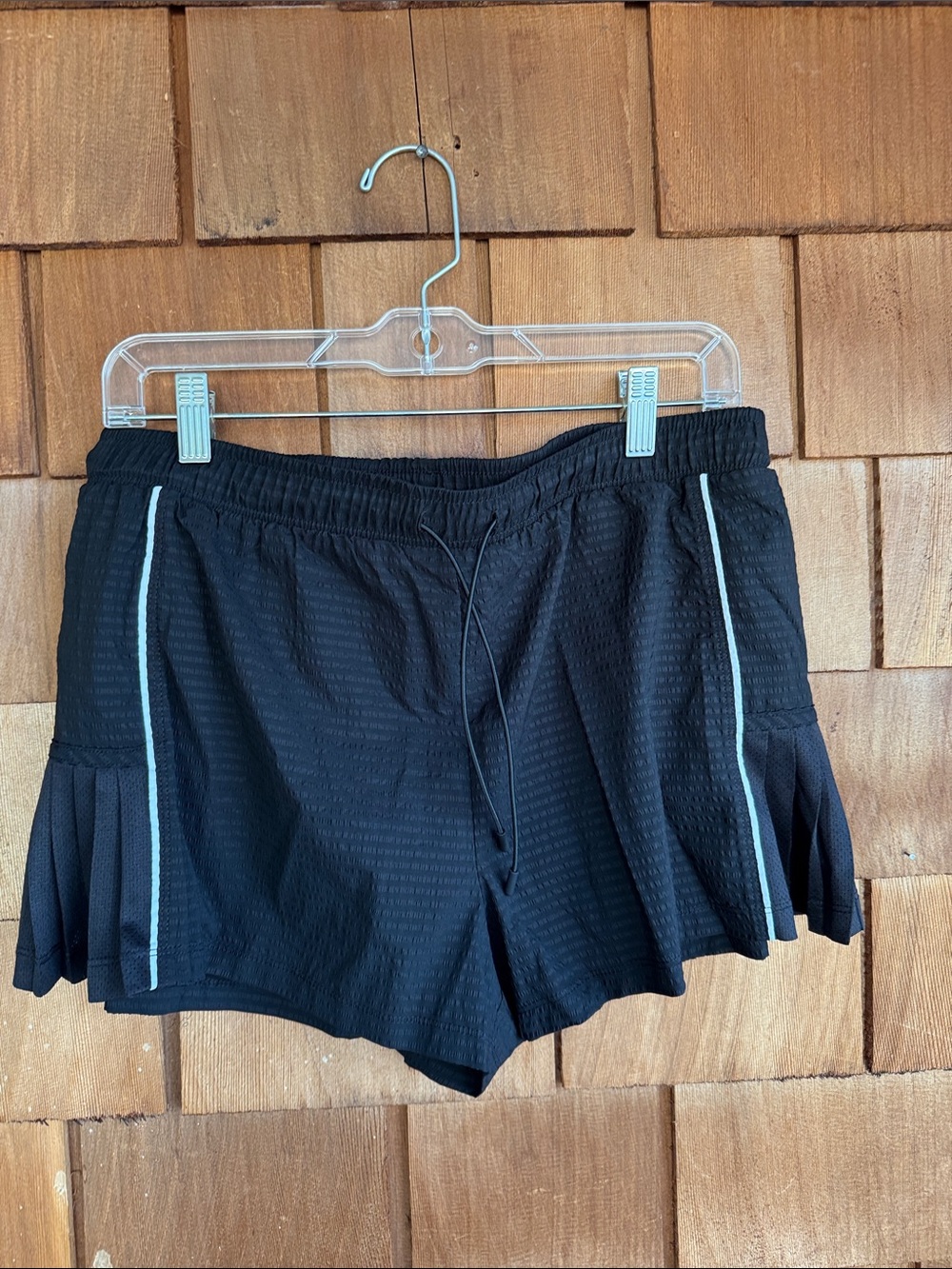 Avia Black Athletic Shorts with white Trim